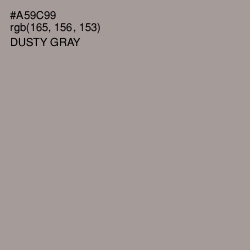 #A59C99 - Dusty Gray Color Image